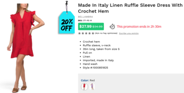 Present an automatic promotion price countdown